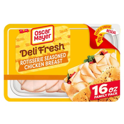 Oscar Mayer Deli Fresh Rotisserie Seasoned Chicken Breast Family Size - 16 Oz.