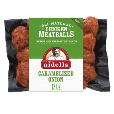 Aidells Chicken Meatballs Caramelized Onion - 12 Oz - Image 1