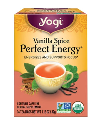 Yogi Perfect Energy Tea Vanilla Spice 16 Count - 1.12 Oz - Image 1