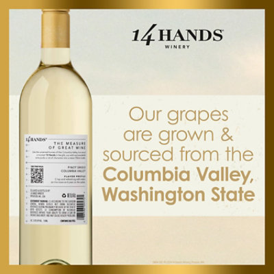 14 Hands Pinot Grigio White Wine - 750 Ml - Image 3