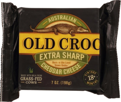 Old Croc Cheese Australian Cheddar Extra Sharp - 7 Oz - Image 2