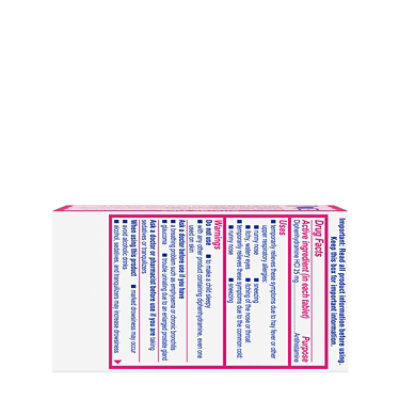 Benadryl Allergy Tablets 25mg Ultratabs - 100 Count - Image 4