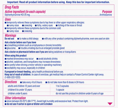 Benadryl Allergy Liqui-Gels Dye Free 25 mg - 24 Count - Image 7