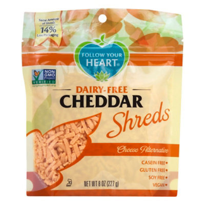 Follow Your Heart Vegan Gourmet Shreds Cheddar - 8 Oz