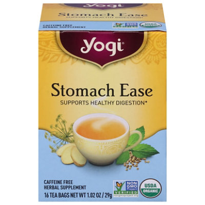 Yogi Herbal Supplement Tea Organic Stomach Ease 16 Count - 1.02 Oz - Image 3