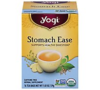 Yogi Herbal Supplement Tea Organic Stomach Ease 16 Count - 1.02 Oz