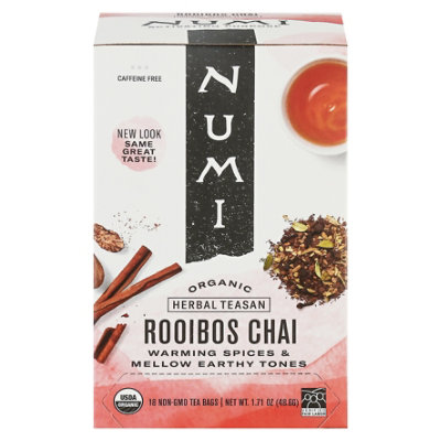 Numi Organic Herbal Teasan Tea Rooibos Chai 18 Count - 1.71 Oz - Image 3