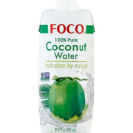 FOCO Coconut Water Carton - 16.9 Fl. Oz. - Image 2