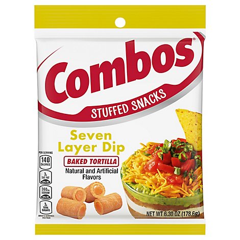 COMBOS Baked Snacks Tortilla 7 Layer Dip Bag - 6.3 Oz