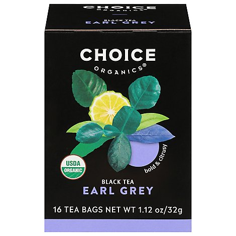 Choice Organic Teas Black Tea Organic Earl Grey - 16 Count