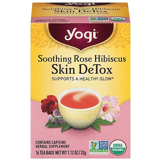 Yogi Herbal Supplement Tea Skin DeTox Tea 16 Count - 1.12 Oz