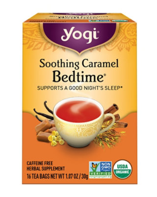 Yogi Herbal Supplement Tea Bedtime Soothing Caramel 16 Count - 1.07 Oz - Image 2