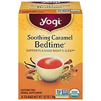 Yogi Herbal Supplement Tea Bedtime Soothing Caramel 16 Count - 1.07 Oz - Image 1