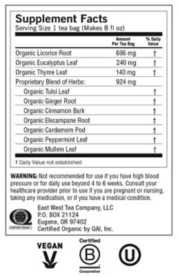 Yogi Herbal Supplement Tea Organic Breathe Deep 16 Count - 1.12 Oz - Image 2