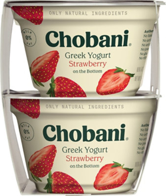 Chobani Strawberry On The Bottom Non-Fat Greek Yogurt - 4-5.3 Oz - Image 3