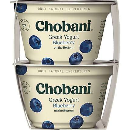 Chobani On The Bottom Blueberry Non Fat Greek Yogurt - 4-5.3 Oz - Image 3