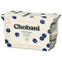 Chobani Yogurt Greek Non Fat On The Bottom Blueberry - 4-5.3 Oz - Image 2
