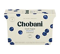 Chobani Yogurt Greek Non Fat On The Bottom Blueberry - 4-5.3 Oz