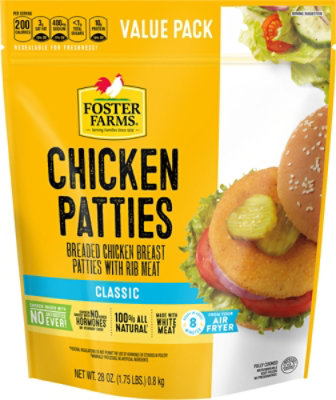 Foster Farms Classic Chicken Patties - 28 Oz - Image 3