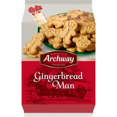 Archway Holiday Gingerbread Man Cookies - 10 Oz - Image 1