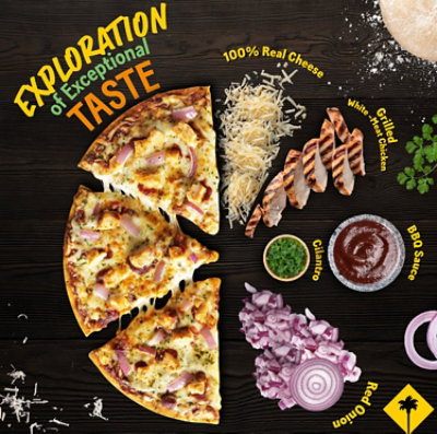 California Pizza Kitchen BBQ Chicken Recipe Crispy Thin Crust Frozen Pizza - 14.7 Oz - Image 2