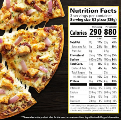 California Pizza Kitchen BBQ Chicken Recipe Crispy Thin Crust Frozen Pizza - 14.7 Oz - Image 5