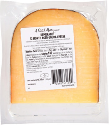 A Dutch Masterpiece De Jong Rembrandt Gouda Cheese - 6.35 Oz - Image 6