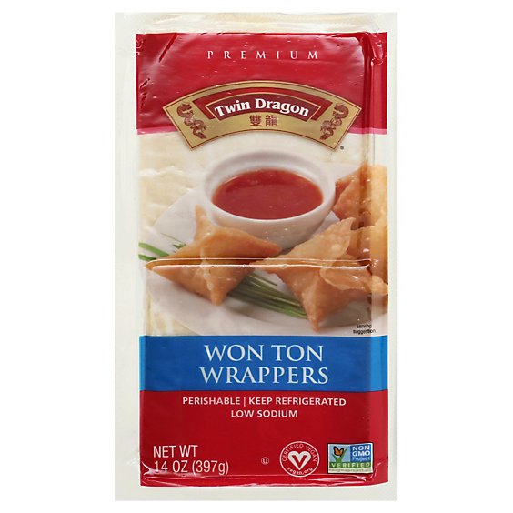 Twin Dragon All Natural Wrappers Won Ton - 14 Oz