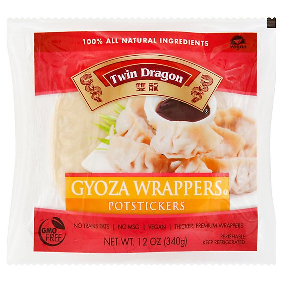 Twin Dragon All Natural Wrappers Potstickers Gyoza - 12 Oz