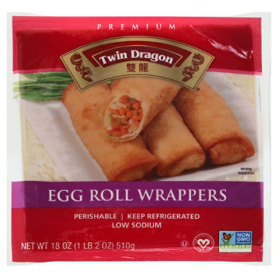 Twin Dragon All Natural Wrappers Egg Roll - 18 Oz