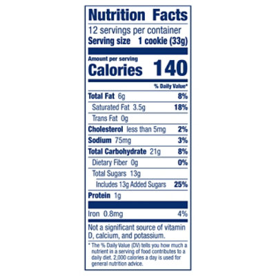 Pillsbury Ready To Bake! Cookies Pumpkin With Cream Cheese Flavored Chips 12 Count - 14 Oz - Image 3