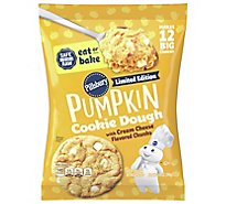 Pillsbury Ready To Bake! Cookies Pumpkin With Cream Cheese Flavored Chips 12 Count - 14 Oz