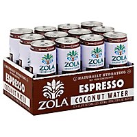 Zola Coconut Water Natural With Espresso - 17.5 Fl. Oz. - Image 1