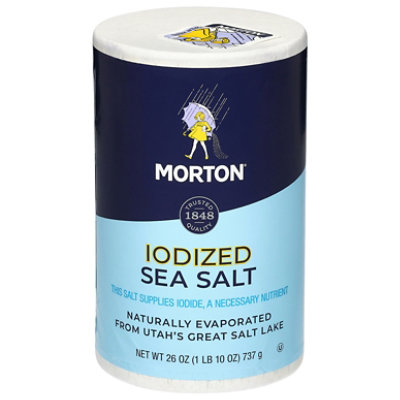 Morton Sea Salt Iodized All Purpose - 26 Oz - Image 2