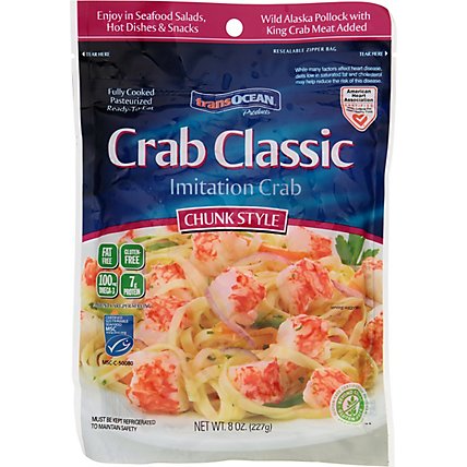 Trans Ocean Crab Classic Chunk Style - 8 Oz - Image 2