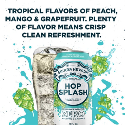 Sierra Nevada Hop Splash Sparkling Hop-Infused Water In Cans - 6-12 Oz - Image 5