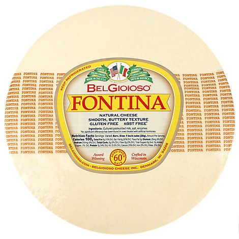 Belgioioso Fontina Cheese Wheel 0.50 LB