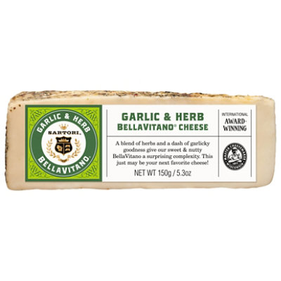 Sartori Cheese Garlic & Herb BellaVitano Wedge - 5.3 Oz.