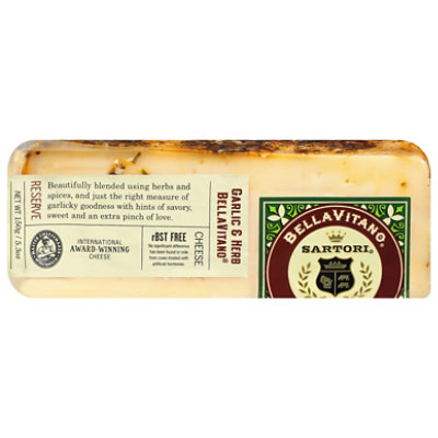 Sartori Cheese Garlic & Herb BellaVitano Wedge - 5.3 Oz. - Image 2