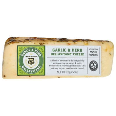 Sartori Cheese Garlic & Herb BellaVitano Wedge - 5.3 Oz. - Image 1