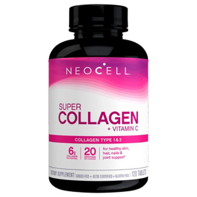 Neocell Collagen + C Super Type 1 & 3 6 000 mg Tablets - 120 Count