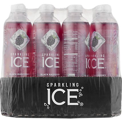 Sparkling Ice Black Raspberry Sparkling Water 12-17 fl. oz. Bottles - Image 8