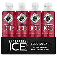 Sparkling Ice Black Raspberry Sparkling Water 12-17 fl. oz. Bottles - Image 1