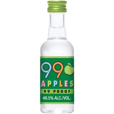 99 Brand Apple Liqueur 99 Proof Bottle - 50 Ml - Image 1