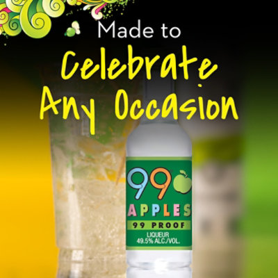 99 Brand Apple Liqueur 99 Proof Bottle - 50 Ml - Image 3
