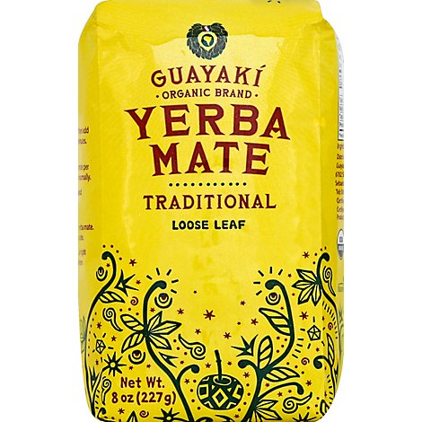 Guayaki Yerba Mate Tea Organic Loose Traditional - 8 Oz