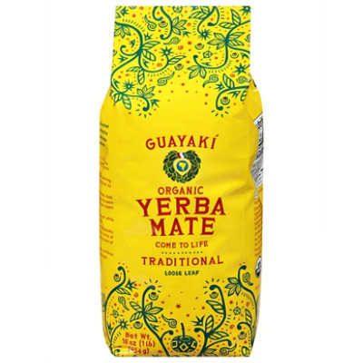 Guayaki Yerba Mate Tea Organic Loose Traditional - 16 Oz - Image 3