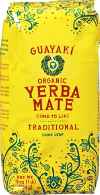 Guayaki Yerba Mate Tea Organic Loose Traditional - 16 Oz - Image 2