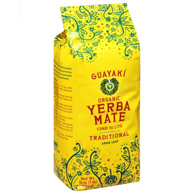Guayaki Yerba Mate Tea Organic Loose Traditional - 16 Oz - Albertsons