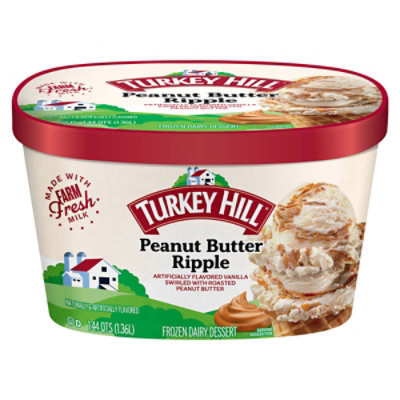 Turky Hill Peanut Butter Ripple Ice Cream - 46 Oz - Image 1